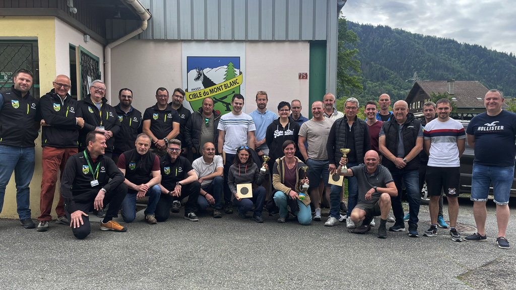 Initiation et concours de tir avec les pompiers de Passy en mai 2024